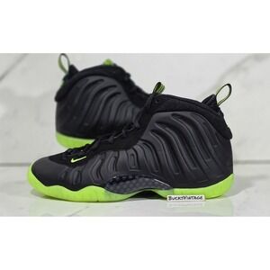 Nike Little Posite One Foamposite Black Volt GS HF0977-001 Size 6Y RARE NEW DS